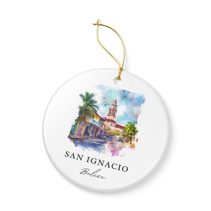 San Ignacio Belize Ornament: Unique San Ignacio Belize Souvenir, San Ignacio Belize Xmas Decor, and Authentic San Ignacio Belize Gift