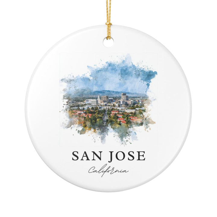 San Jose USA Ornament: Unique San Jose Souvenir, San Jose USA Xmas Decor, and Authentic San Jose Gift