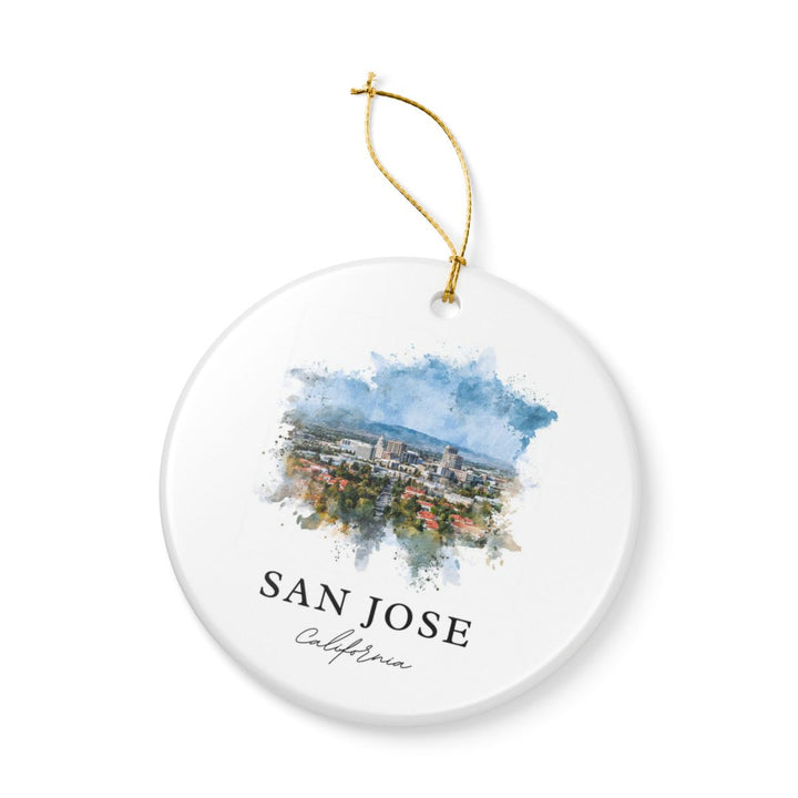 San Jose USA Ornament: Unique San Jose Souvenir, San Jose USA Xmas Decor, and Authentic San Jose Gift