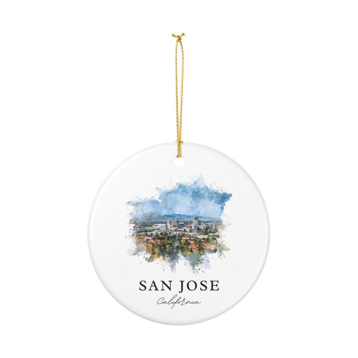 San Jose USA Ornament: Unique San Jose Souvenir, San Jose USA Xmas Decor, and Authentic San Jose Gift