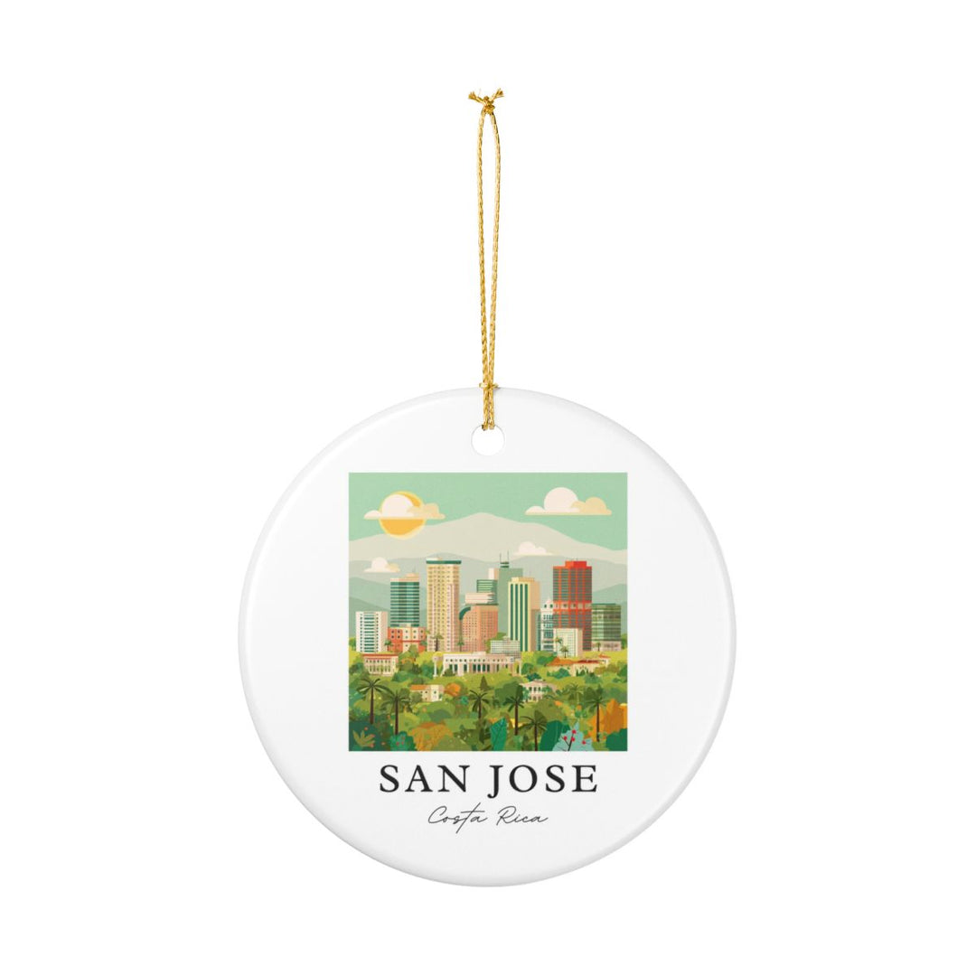 San Jose Costa Rica Ornament: Unique San Jose Souvenir, San Jose Costa Rica Xmas Decor, and Authentic San Jose Gift