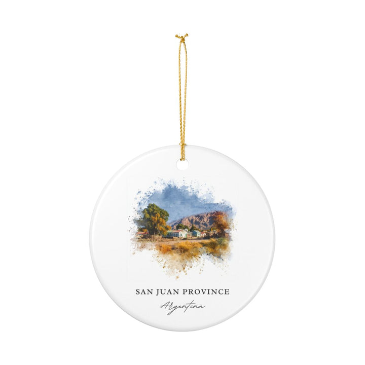 San Juan Argentina Ornament: Unique San Juan Souvenir, San Juan Argentina Xmas Decor, and Authentic San Juan Gift