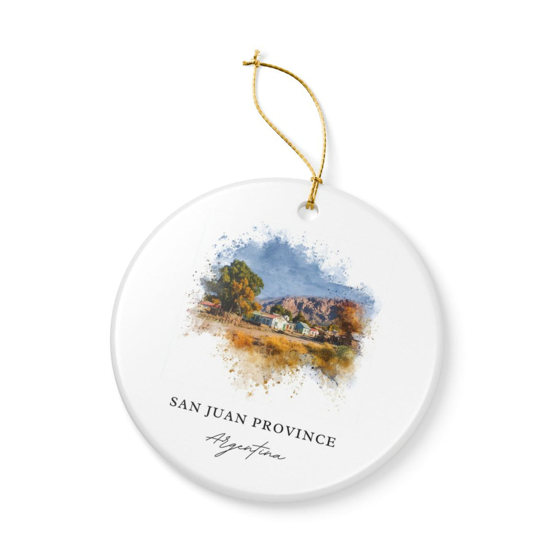 San Juan Argentina Ornament: Unique San Juan Souvenir, San Juan Argentina Xmas Decor, and Authentic San Juan Gift