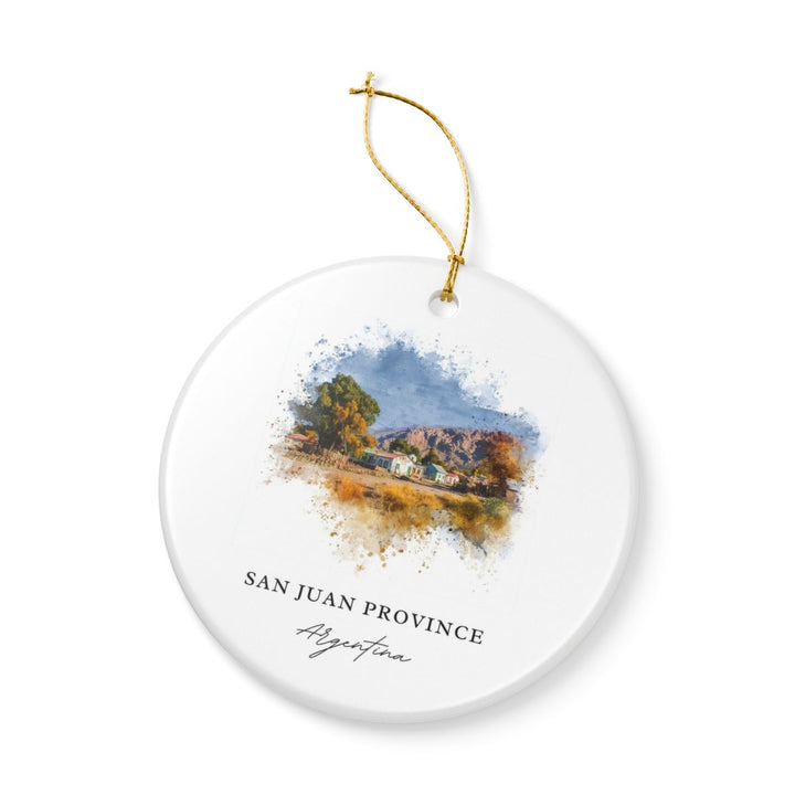 San Juan Argentina Ornament: Unique San Juan Souvenir, San Juan Argentina Xmas Decor, and Authentic San Juan Gift