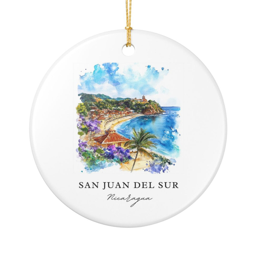 San Juan del Sur Nicaragua Ornament: Unique San Juan del Sur Nicaragua Souvenir, San Juan del Sur Nicaragua Xmas Decor