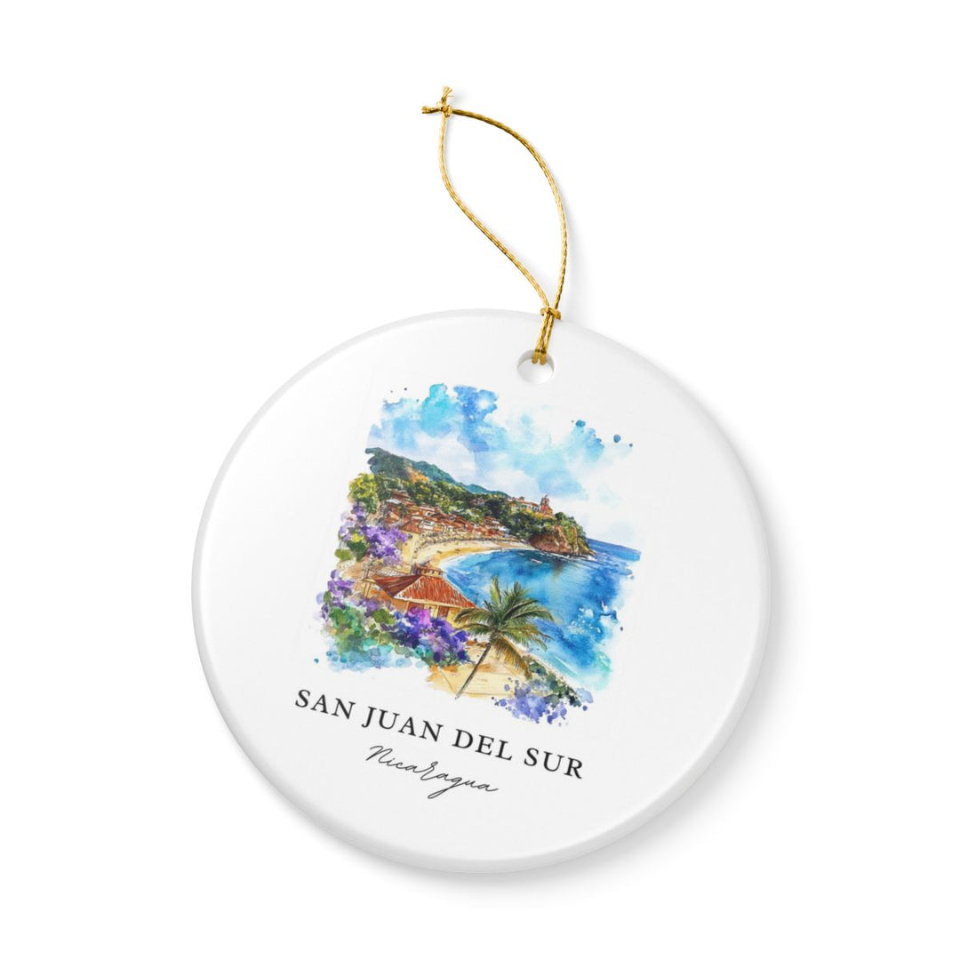 San Juan del Sur Nicaragua Ornament: Unique San Juan del Sur Nicaragua Souvenir, San Juan del Sur Nicaragua Xmas Decor