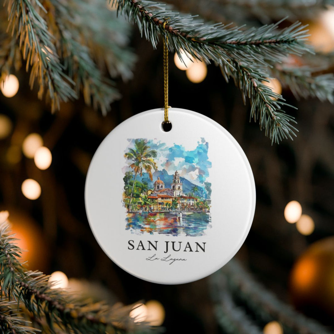 San Juan la Laguna Guatemala Ornament: Unique San Juan la Laguna Guatemala Souvenir, San Juan la Laguna Guatemala Xmas Decor