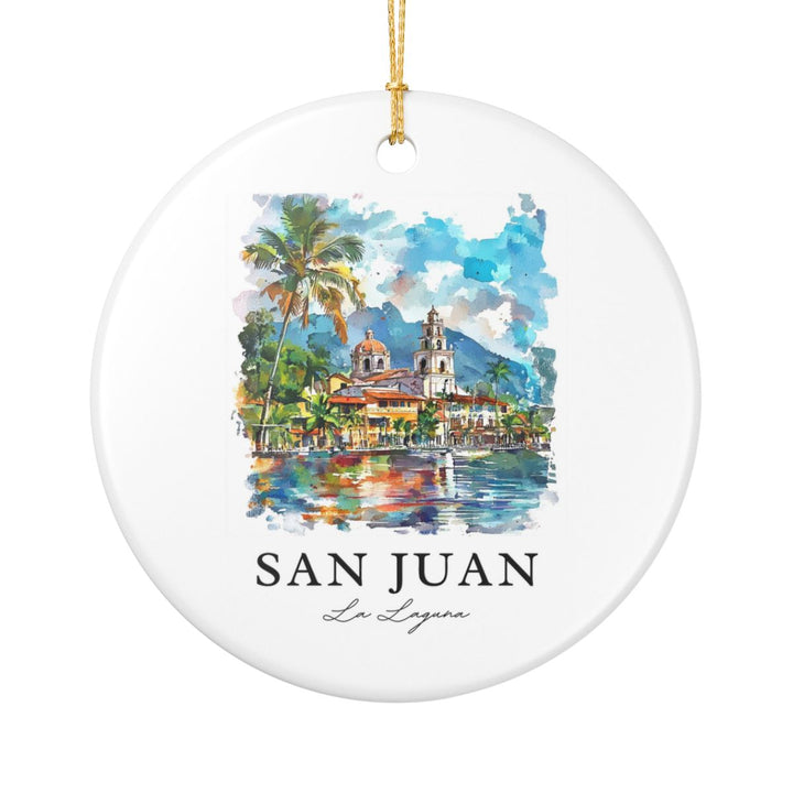 San Juan la Laguna Guatemala Ornament: Unique San Juan la Laguna Guatemala Souvenir, San Juan la Laguna Guatemala Xmas Decor