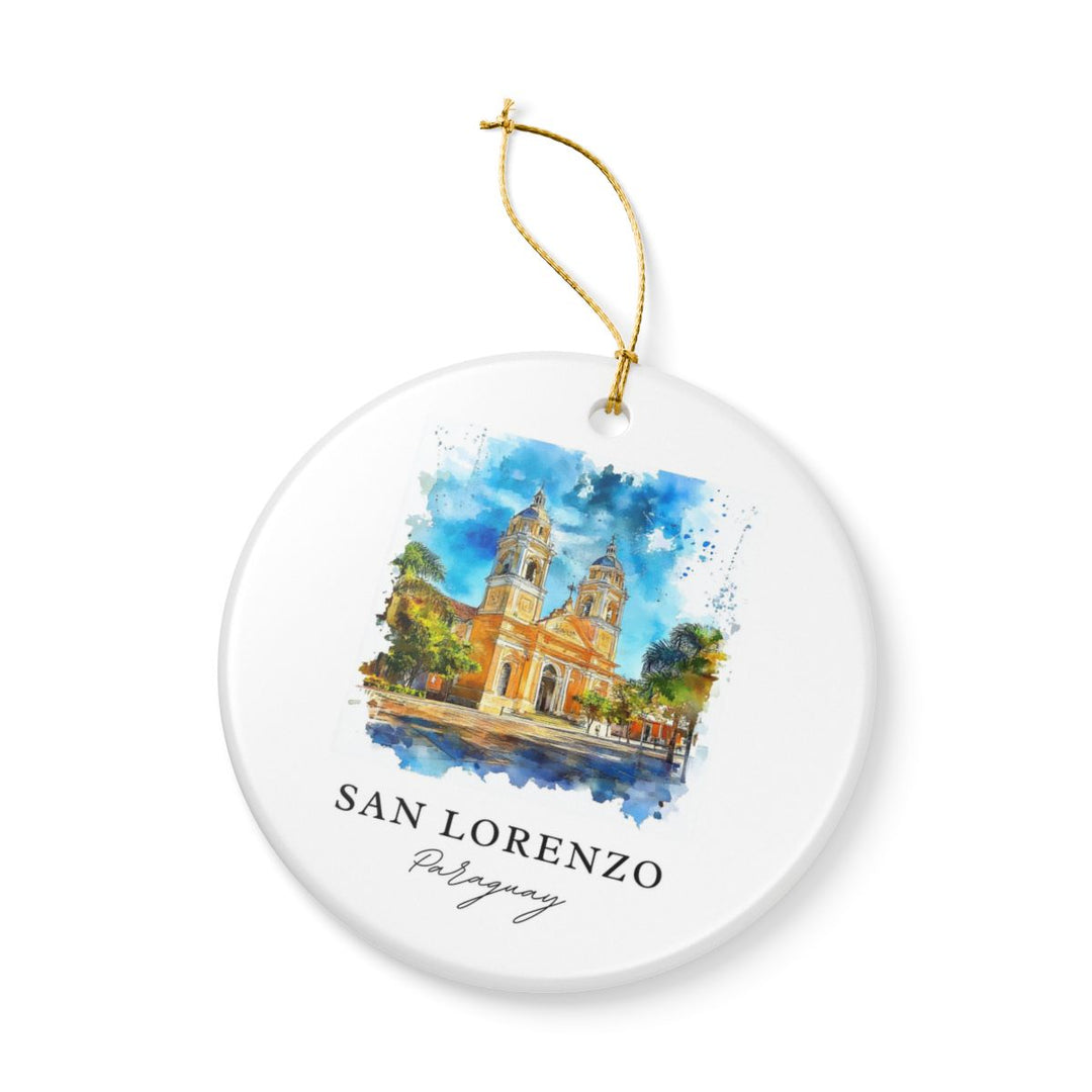 San Lorenzo Paraguay Ornament: Unique San Lorenzo Paraguay Souvenir, San Lorenzo Paraguay Xmas Decor, and Authentic San Lorenzo Paraguay Gift