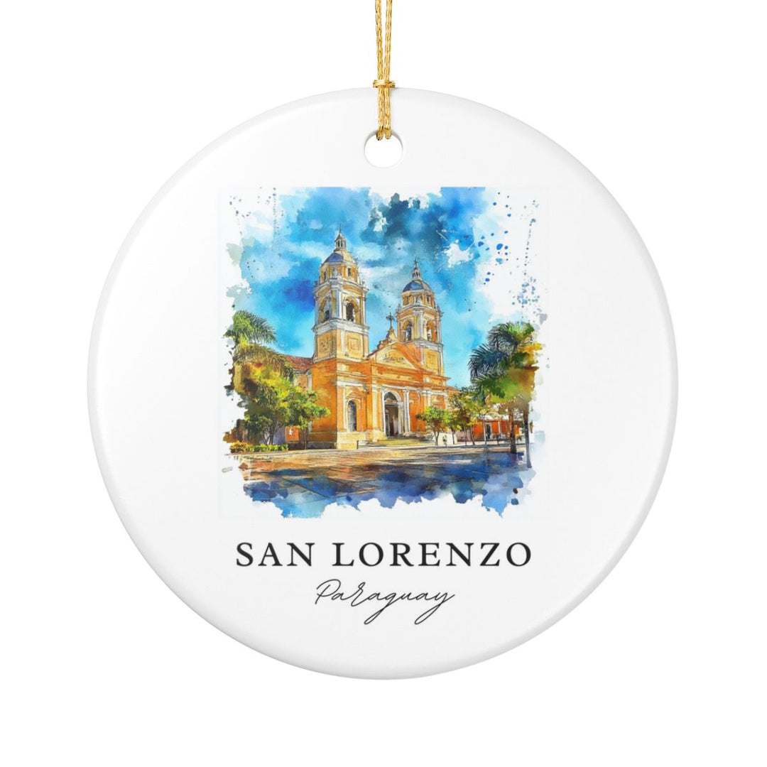 San Lorenzo Paraguay Ornament: Unique San Lorenzo Paraguay Souvenir, San Lorenzo Paraguay Xmas Decor, and Authentic San Lorenzo Paraguay Gift