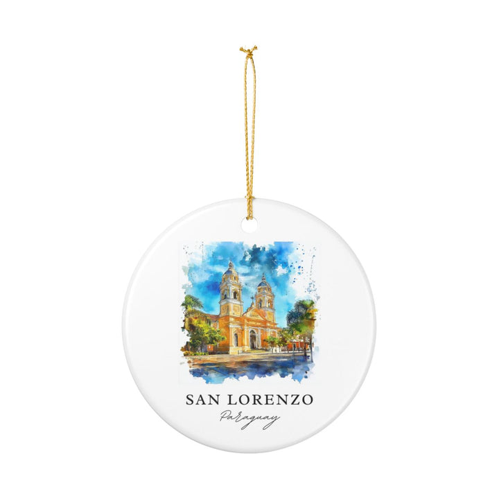 San Lorenzo Paraguay Ornament: Unique San Lorenzo Paraguay Souvenir, San Lorenzo Paraguay Xmas Decor, and Authentic San Lorenzo Paraguay Gift