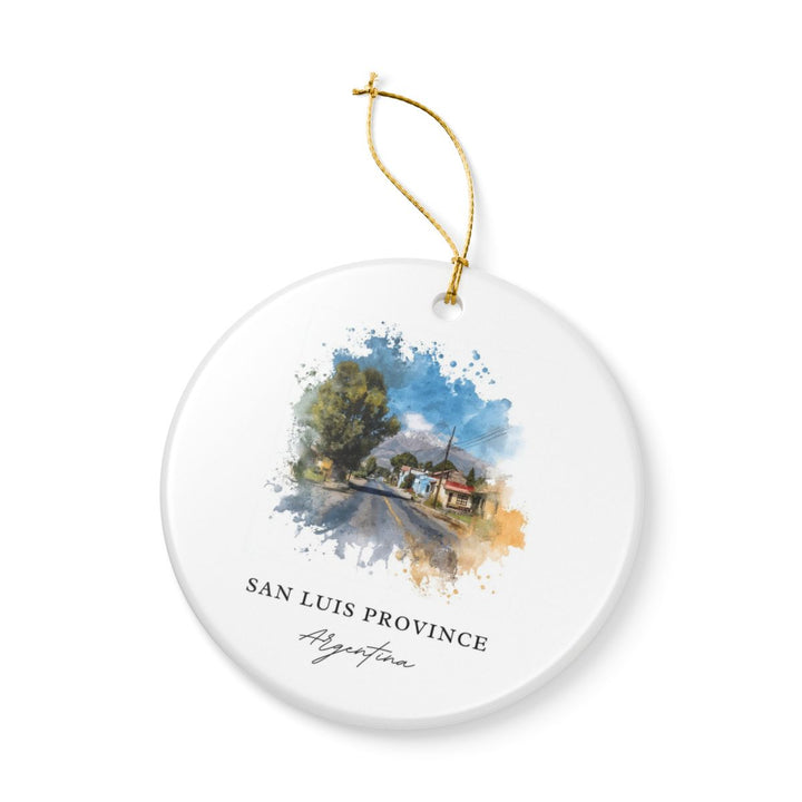 San Luis Province Argentina Ornament: Unique San Luis Province Souvenir, San Luis Province Argentina Xmas Decor, and Authentic San Luis Province Gift