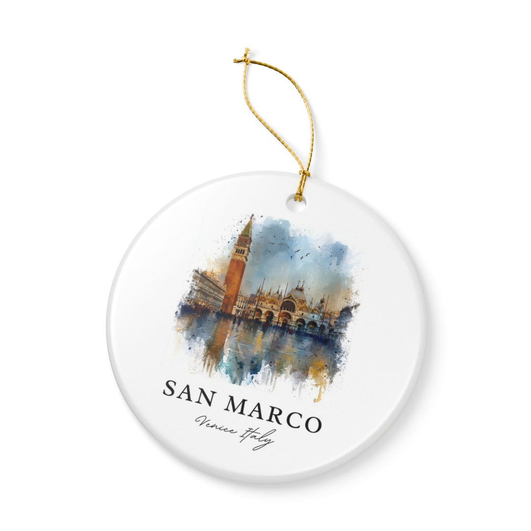 San Marco Venice Italy Ornament: Unique San Marco Venice Souvenir, San Marco Venice Italy Xmas Decor, and Authentic San Marco Venice Gift