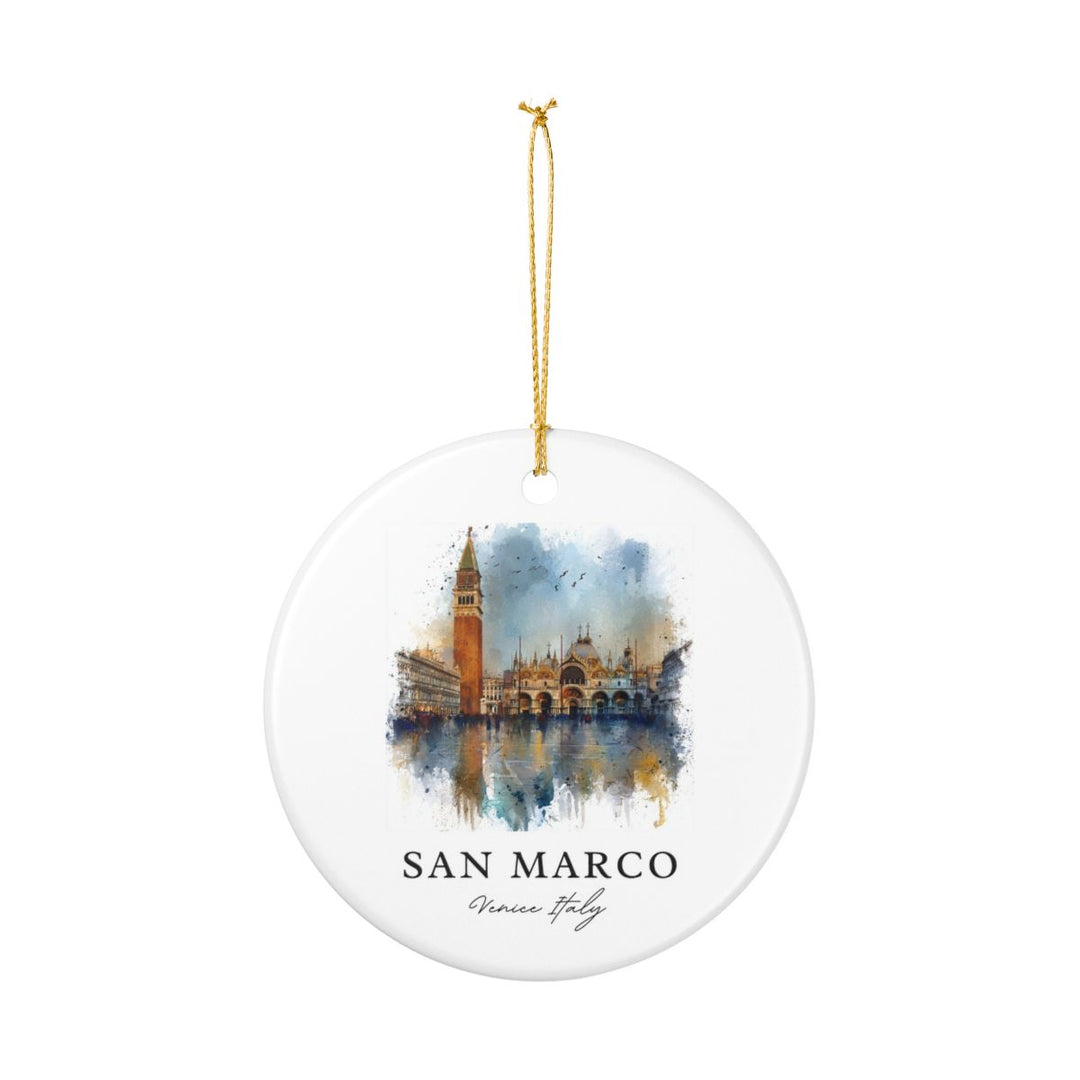 San Marco Venice Italy Ornament: Unique San Marco Venice Souvenir, San Marco Venice Italy Xmas Decor, and Authentic San Marco Venice Gift
