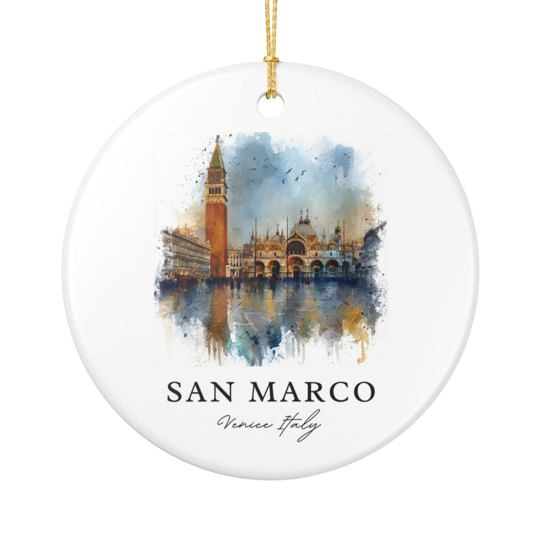 San Marco Venice Italy Ornament: Unique San Marco Venice Souvenir, San Marco Venice Italy Xmas Decor, and Authentic San Marco Venice Gift