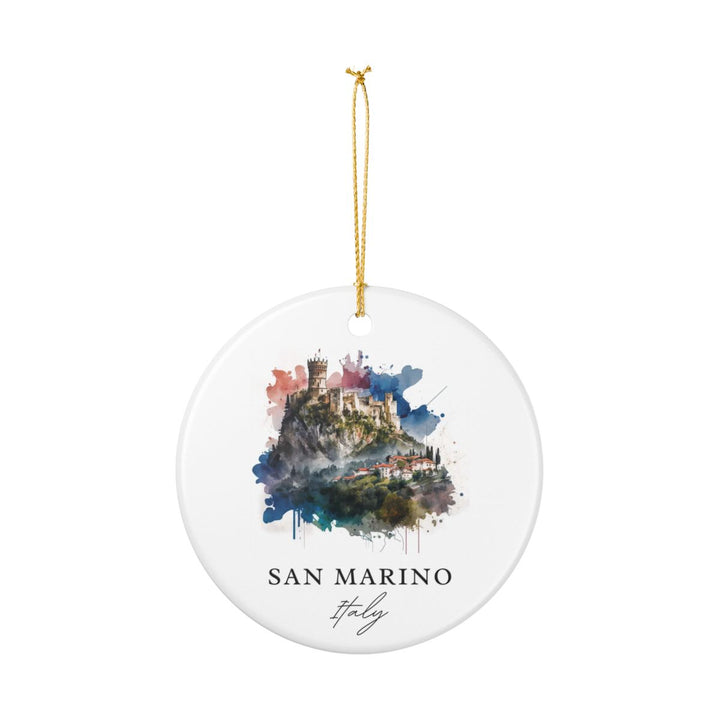 San Marino Ornament: Unique San Marino Souvenir, San Marino Xmas Decor, and Authentic San Marino Gift
