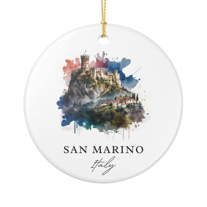 San Marino Ornament: Unique San Marino Souvenir, San Marino Xmas Decor, and Authentic San Marino Gift
