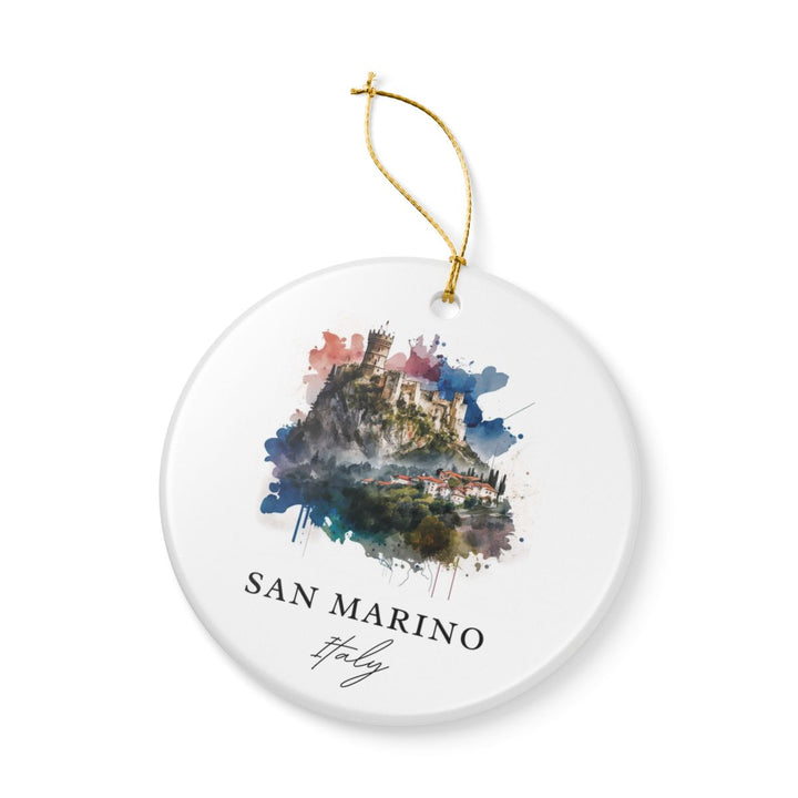 San Marino Ornament: Unique San Marino Souvenir, San Marino Xmas Decor, and Authentic San Marino Gift