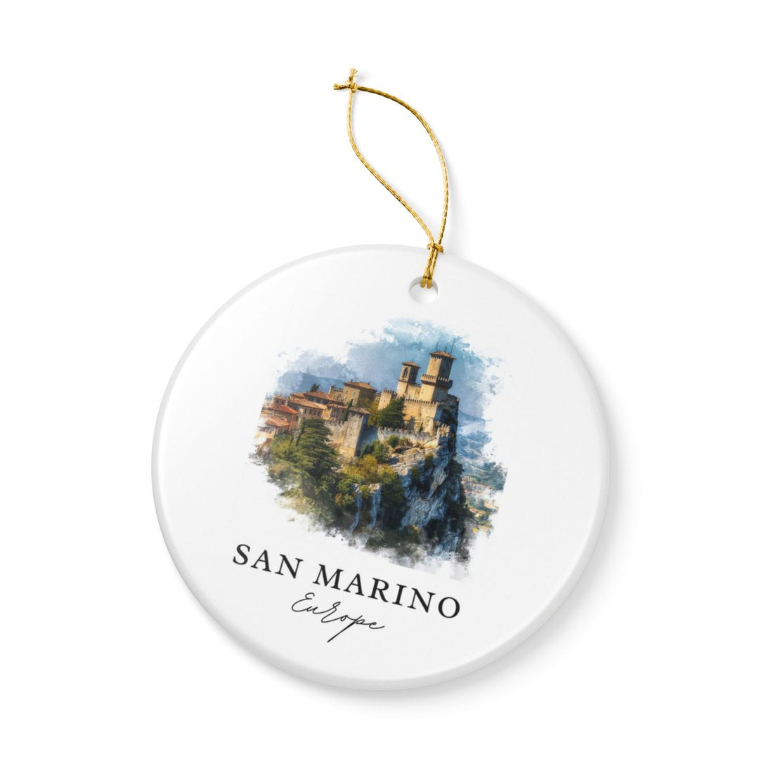 San Marino Ornament: Unique San Marino Souvenir, San Marino Xmas Decor, and Authentic San Marino Gift
