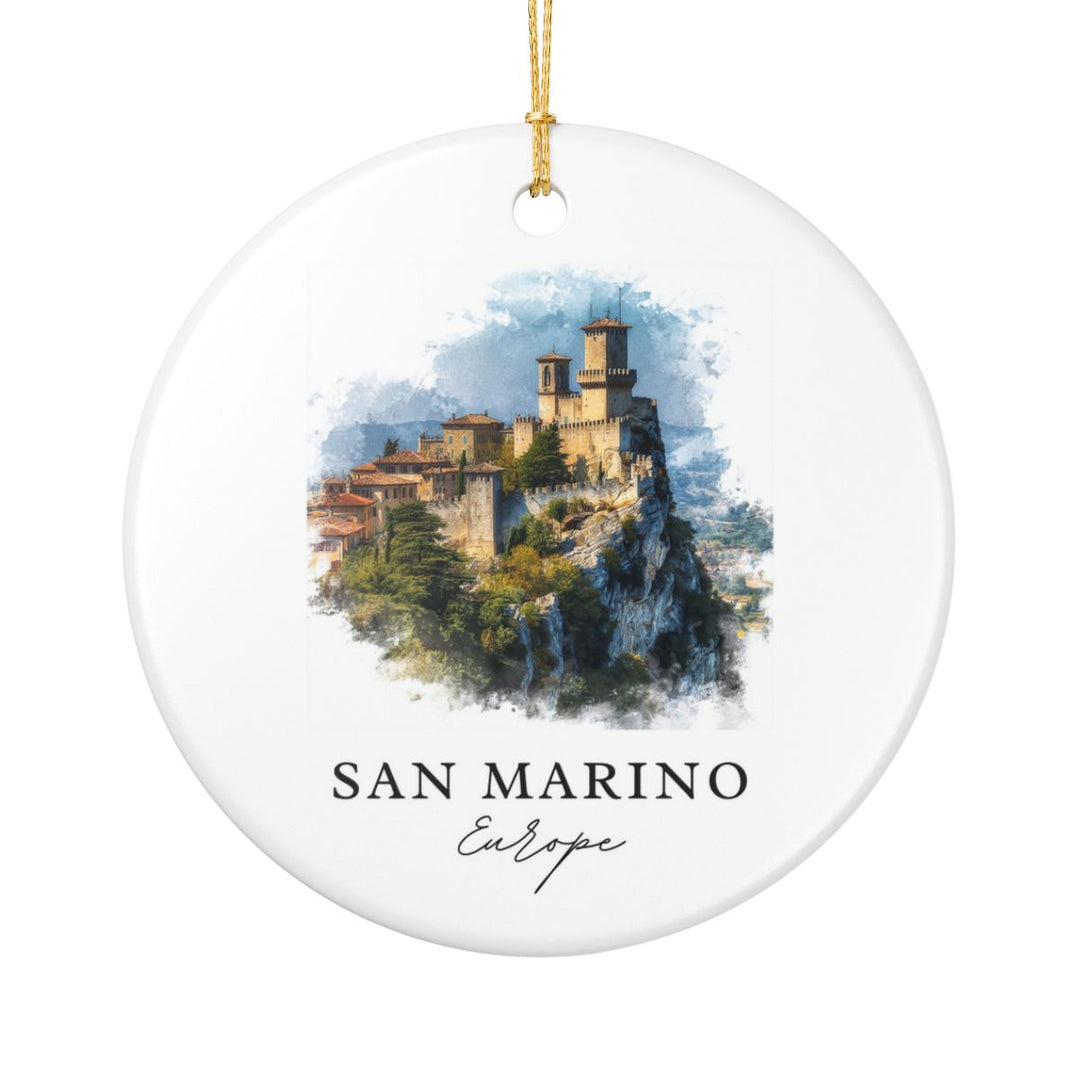San Marino Ornament: Unique San Marino Souvenir, San Marino Xmas Decor, and Authentic San Marino Gift