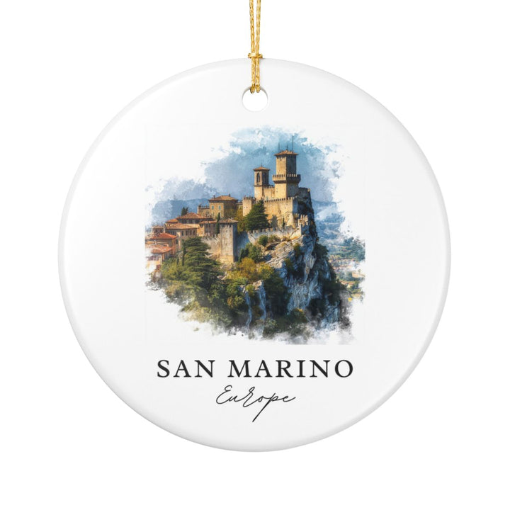 San Marino Ornament: Unique San Marino Souvenir, San Marino Xmas Decor, and Authentic San Marino Gift