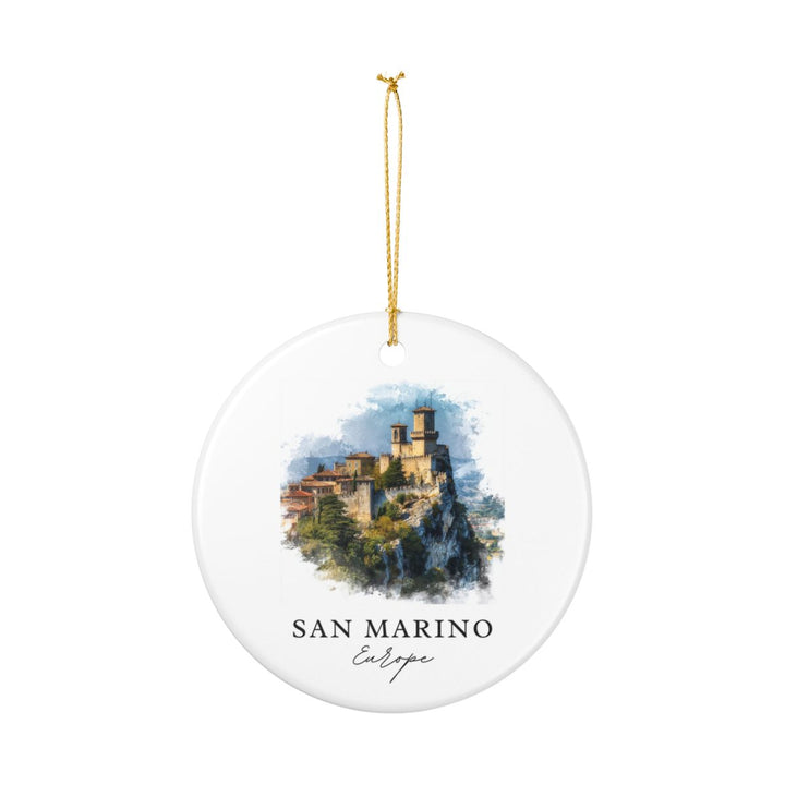 San Marino Ornament: Unique San Marino Souvenir, San Marino Xmas Decor, and Authentic San Marino Gift
