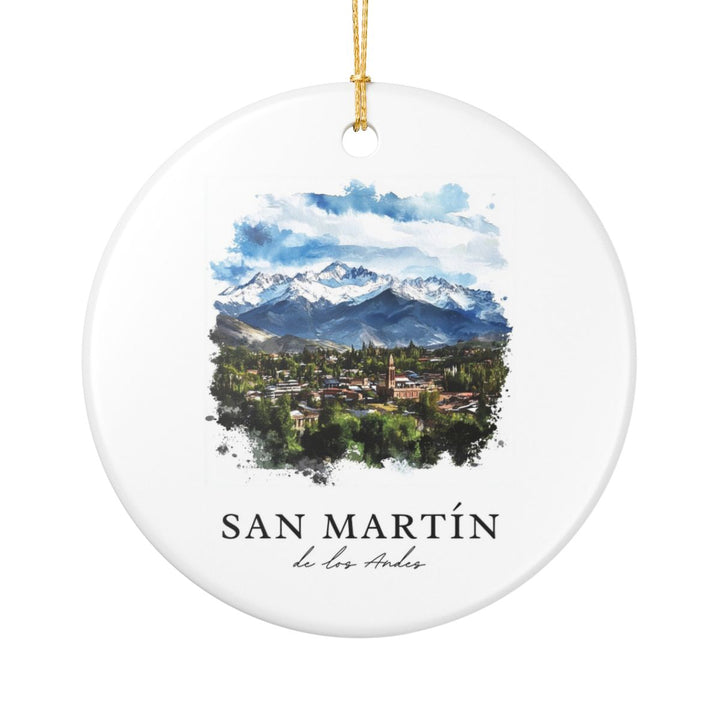 San Martin de los Andes Argentina Ornament: Unique San Martin de los Andes Souvenir, San Martin de los Andes Argentina Xmas Decor