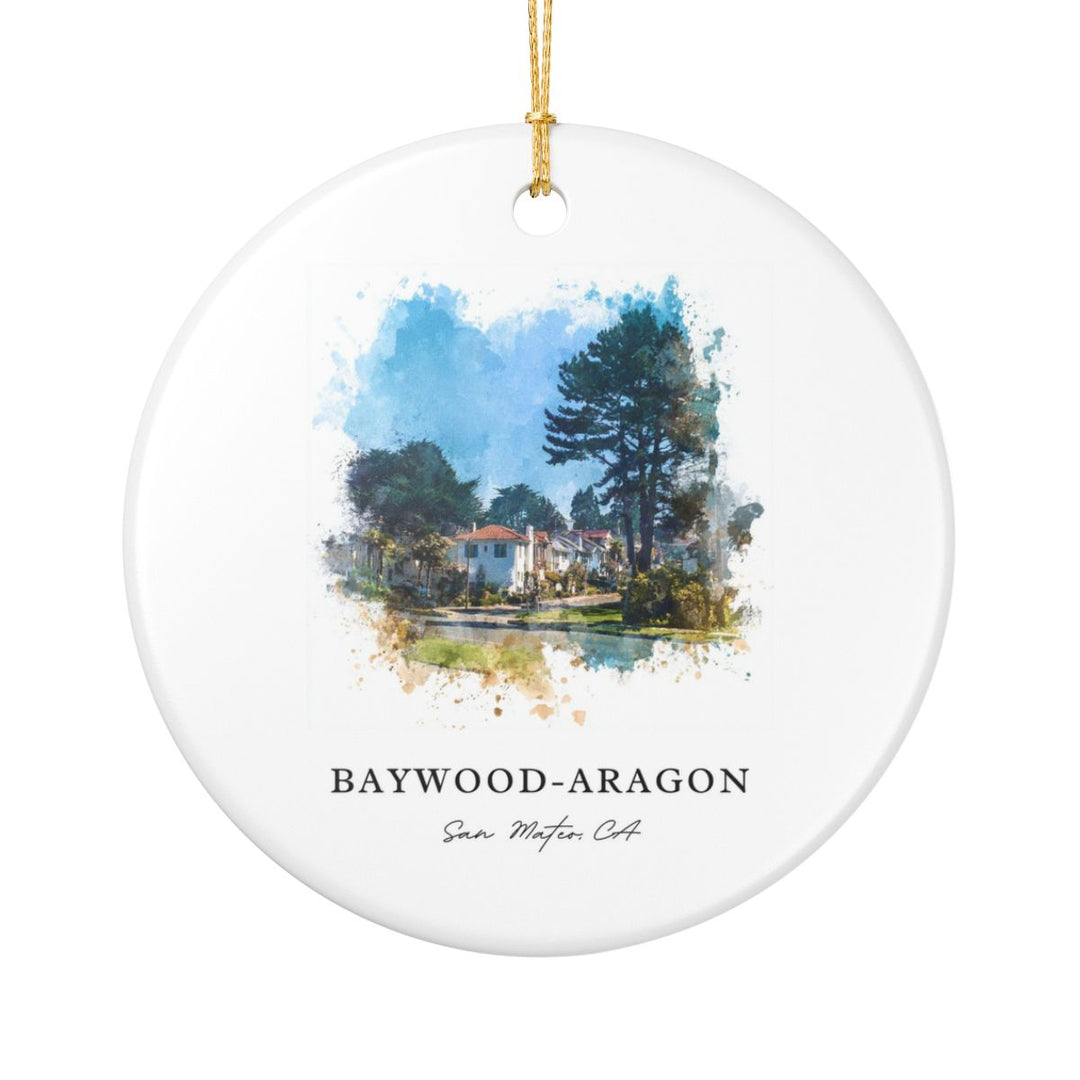 San Mateo California Ornament: Unique San Mateo Souvenir, San Mateo California Xmas Decor, and Authentic San Mateo Gift