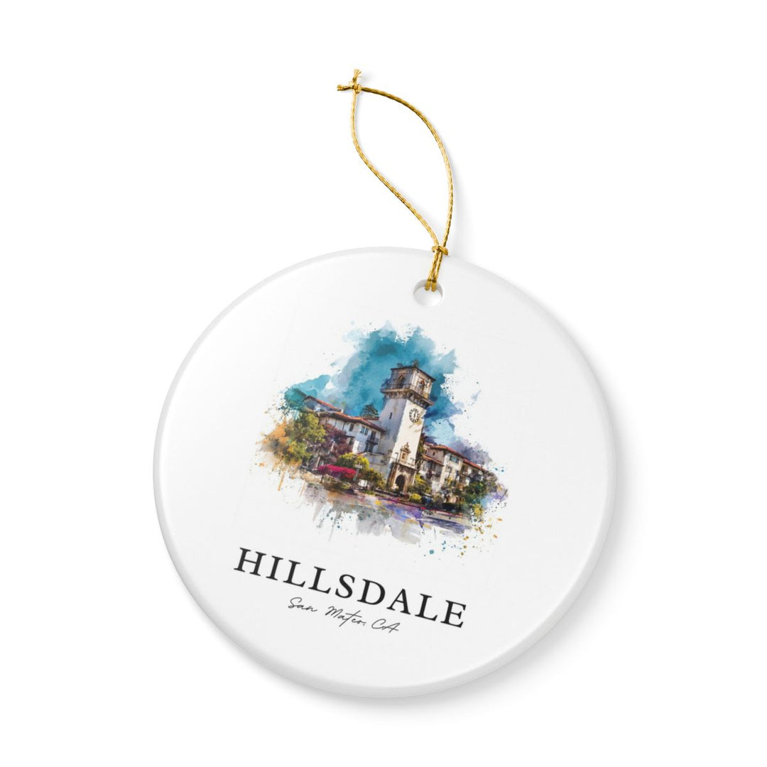 San Mateo California Ornament: Unique San Mateo Souvenir, San Mateo California Xmas Decor, and Authentic San Mateo Gift