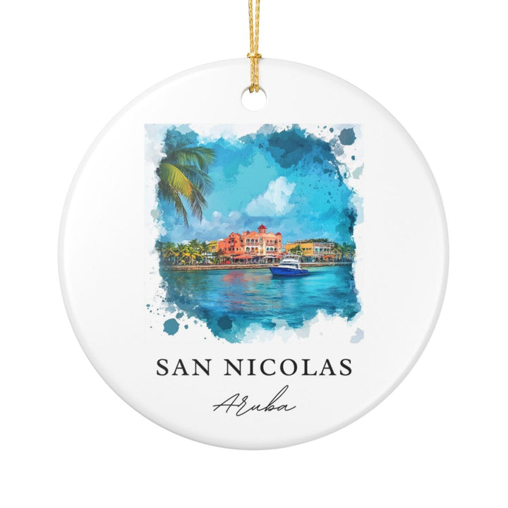 San Nicolas Ornament: Unique San Nicolas Souvenir, San Nicolas Xmas Decor, and Authentic San Nicolas Gift