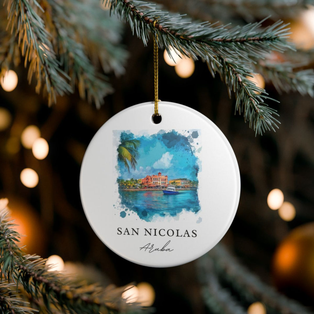 San Nicolas Ornament: Unique San Nicolas Souvenir, San Nicolas Xmas Decor, and Authentic San Nicolas Gift