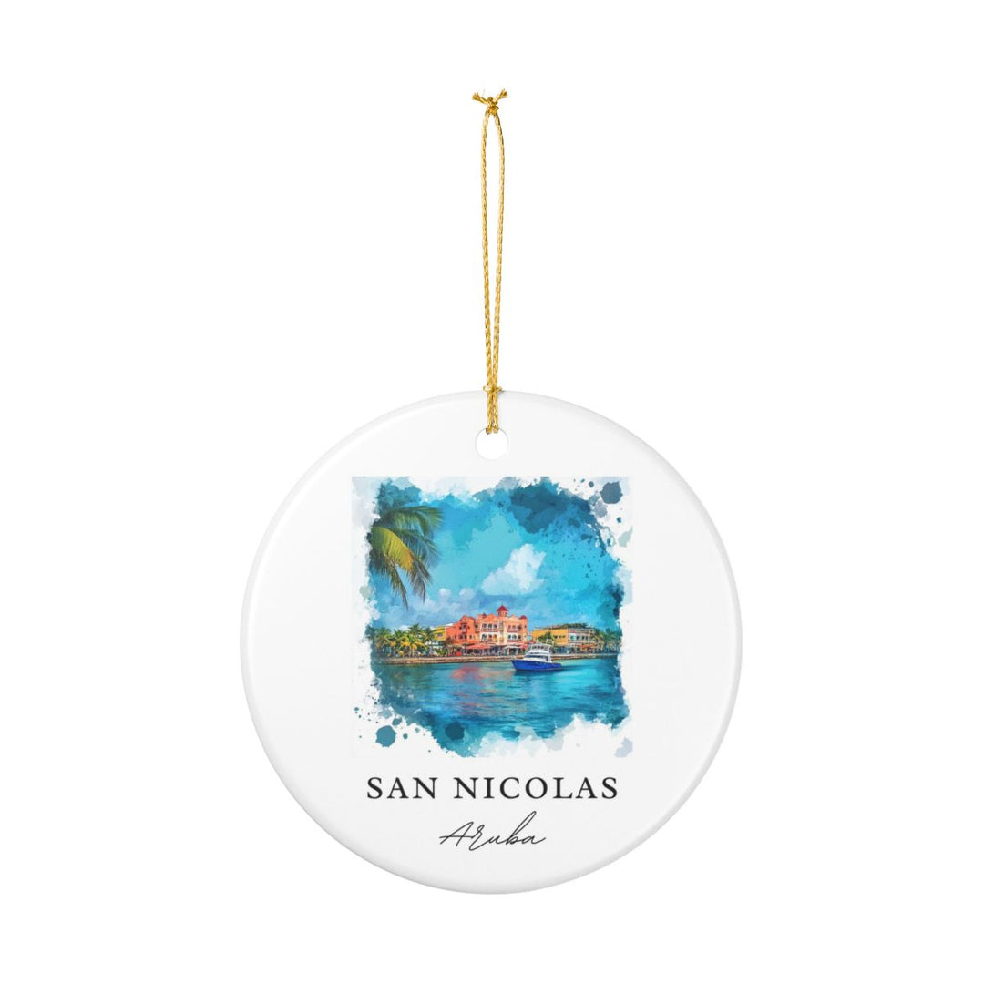 San Nicolas Ornament: Unique San Nicolas Souvenir, San Nicolas Xmas Decor, and Authentic San Nicolas Gift