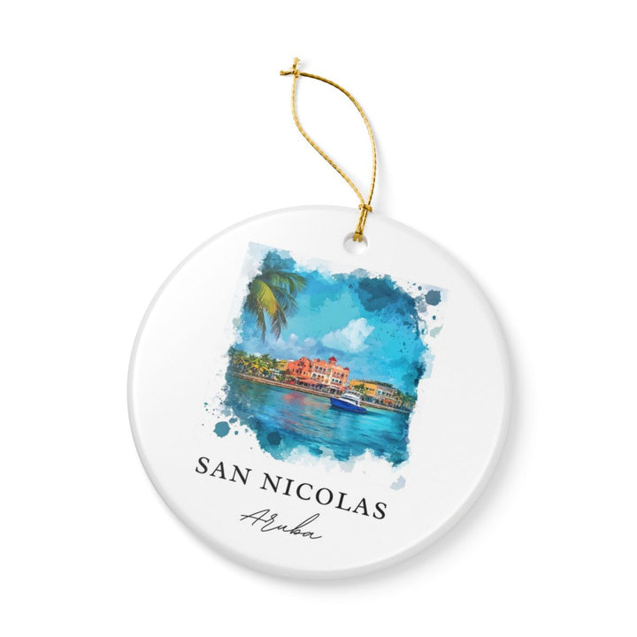 San Nicolas Ornament: Unique San Nicolas Souvenir, San Nicolas Xmas Decor, and Authentic San Nicolas Gift