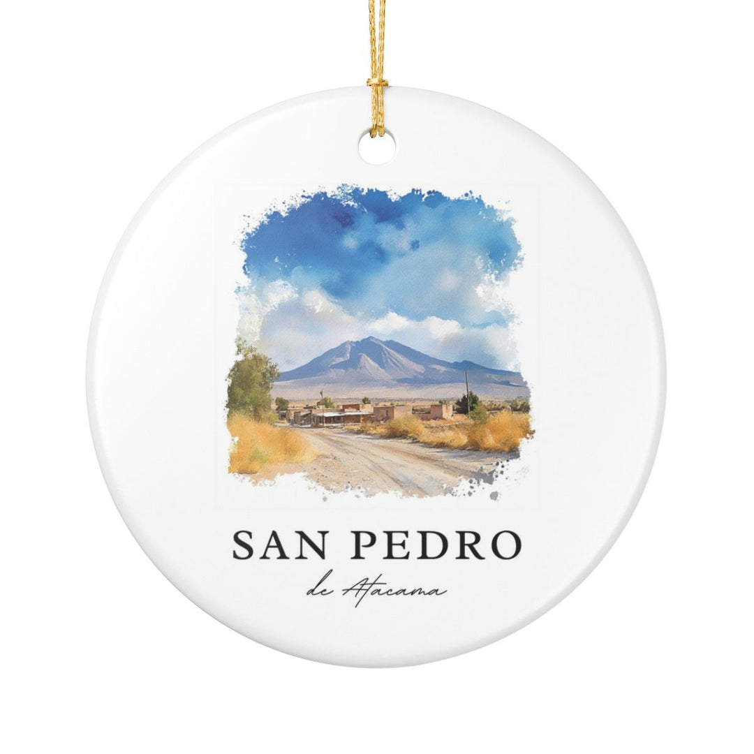 San Pedro de Atacama Chile Ornament: Unique San Pedro de Atacama Souvenir, San Pedro de Atacama Xmas Decor, and Authentic San Pedro de Atacama Gift