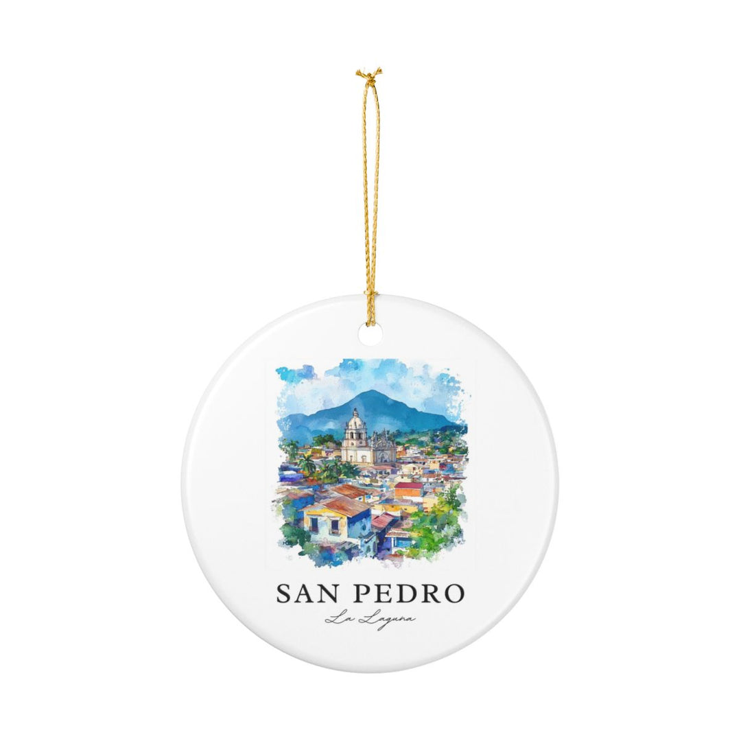 San Pedro la Laguna Guatemala Ornament: Unique San Pedro la Laguna Guatemala Souvenir, San Pedro la Laguna Guatemala Xmas Decor