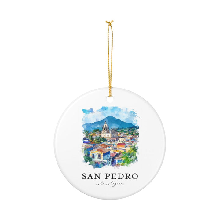 San Pedro la Laguna Guatemala Ornament: Unique San Pedro la Laguna Guatemala Souvenir, San Pedro la Laguna Guatemala Xmas Decor