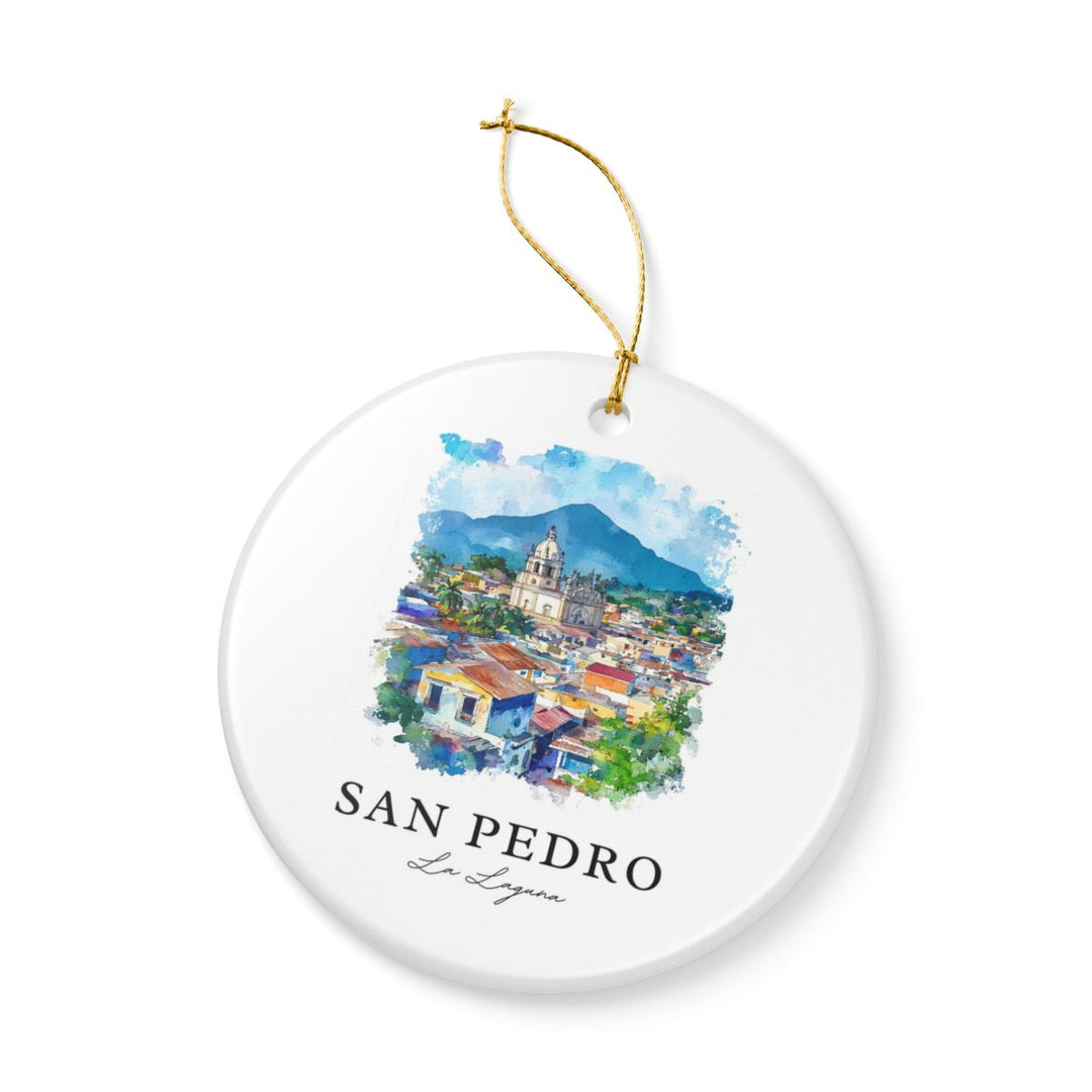 San Pedro la Laguna Guatemala Ornament: Unique San Pedro la Laguna Guatemala Souvenir, San Pedro la Laguna Guatemala Xmas Decor
