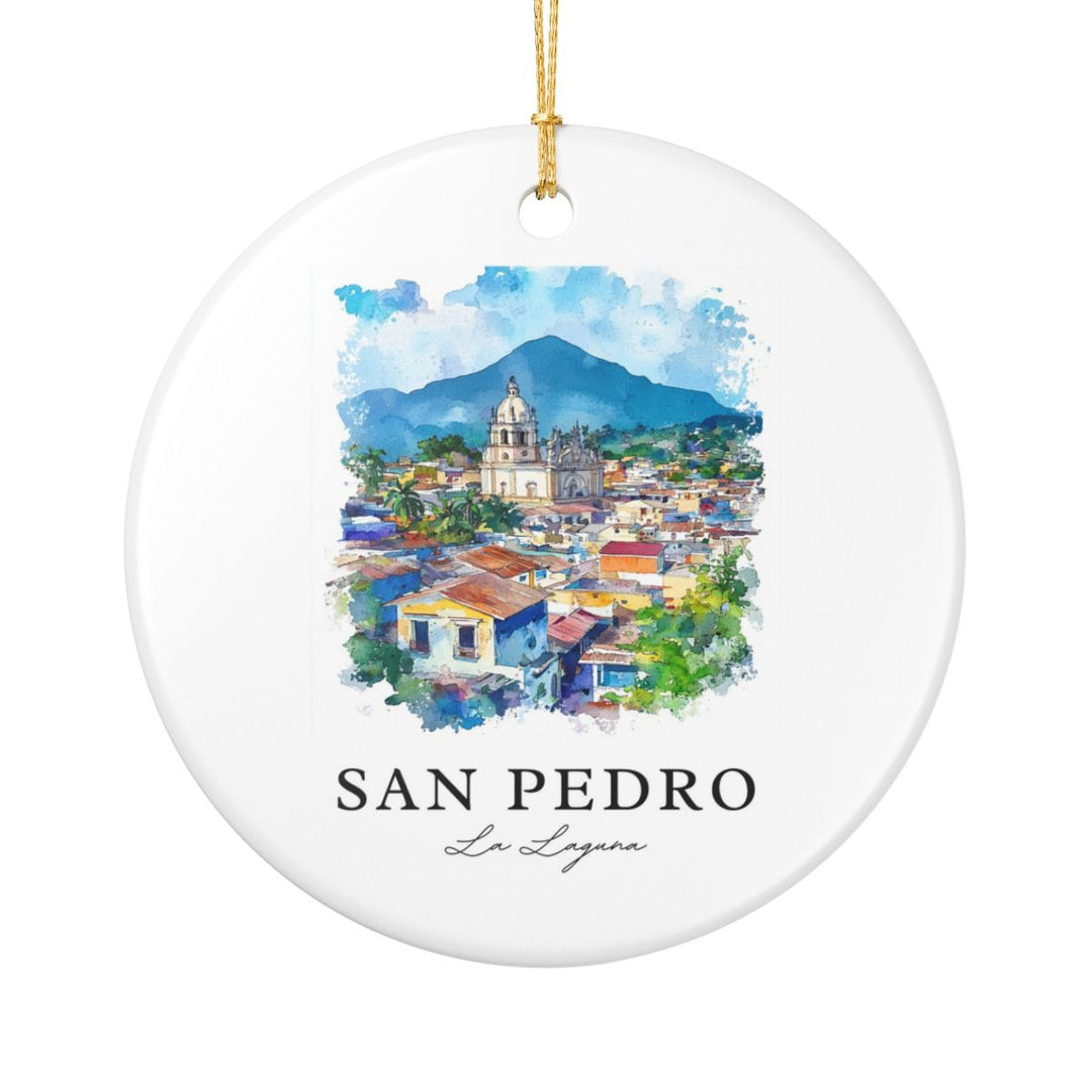 San Pedro la Laguna Guatemala Ornament: Unique San Pedro la Laguna Guatemala Souvenir, San Pedro la Laguna Guatemala Xmas Decor