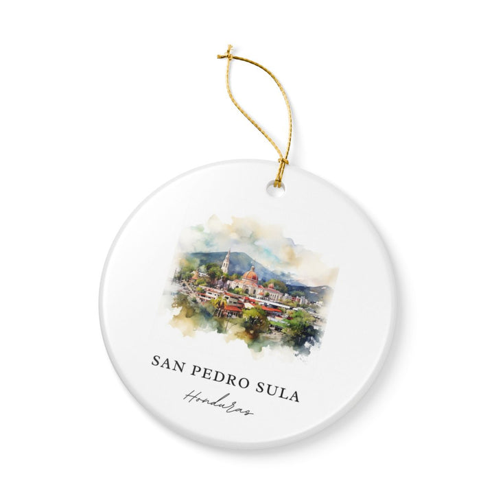 San Pedro Sula Honduras Ornament: Unique San Pedro Sula Honduras Souvenir, San Pedro Sula Honduras Xmas Decor, and Authentic San Pedro Sula Honduras Gift