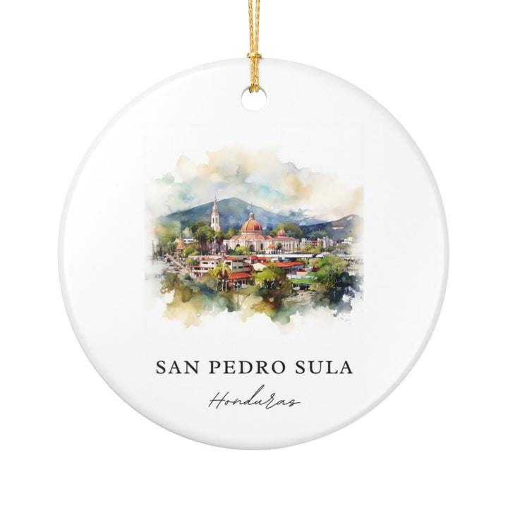 San Pedro Sula Honduras Ornament: Unique San Pedro Sula Honduras Souvenir, San Pedro Sula Honduras Xmas Decor, and Authentic San Pedro Sula Honduras Gift