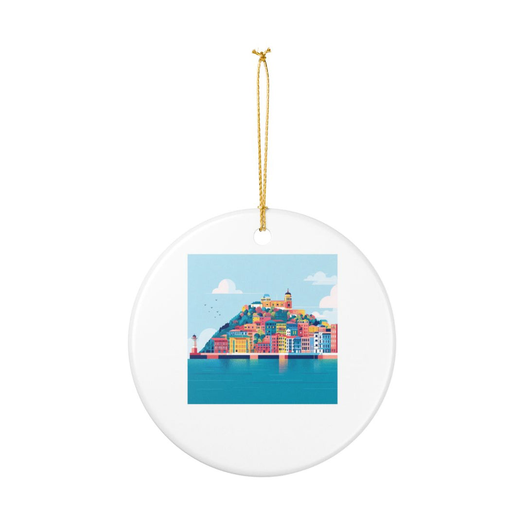 San Sebastian Spain Ornament: Unique San Sebastian Souvenir, San Sebastian Spain Xmas Decor, and Authentic San Sebastian Gift