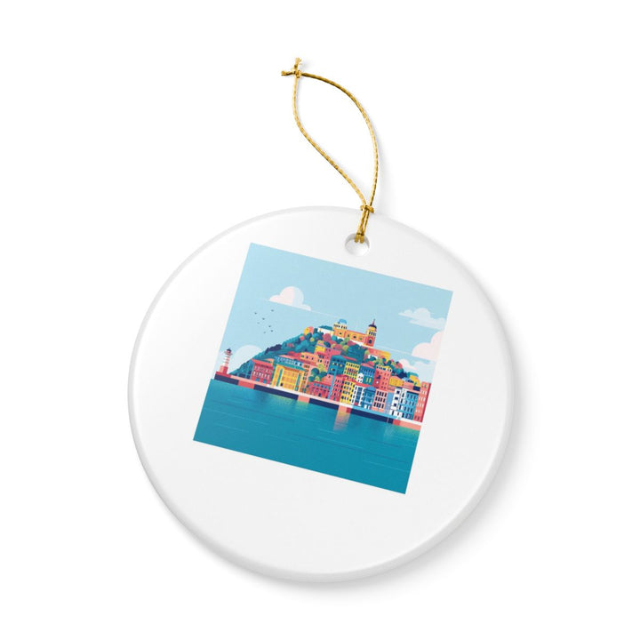 San Sebastian Spain Ornament: Unique San Sebastian Souvenir, San Sebastian Spain Xmas Decor, and Authentic San Sebastian Gift