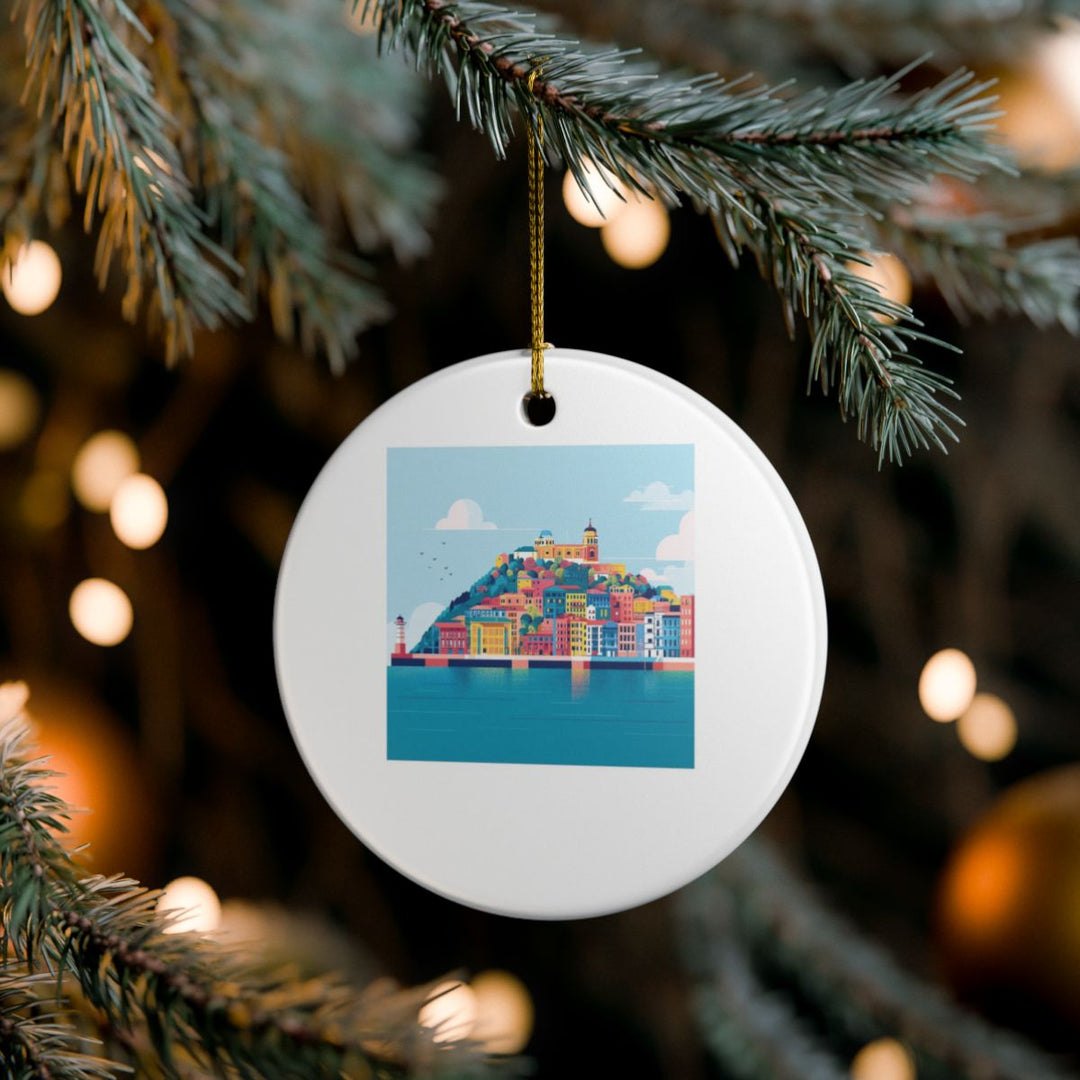 San Sebastian Spain Ornament: Unique San Sebastian Souvenir, San Sebastian Spain Xmas Decor, and Authentic San Sebastian Gift