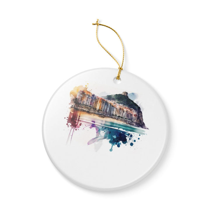 San Sebastian Spain Ornament: Unique San Sebastian Souvenir, San Sebastian Spain Xmas Decor, and Authentic San Sebastian Gift