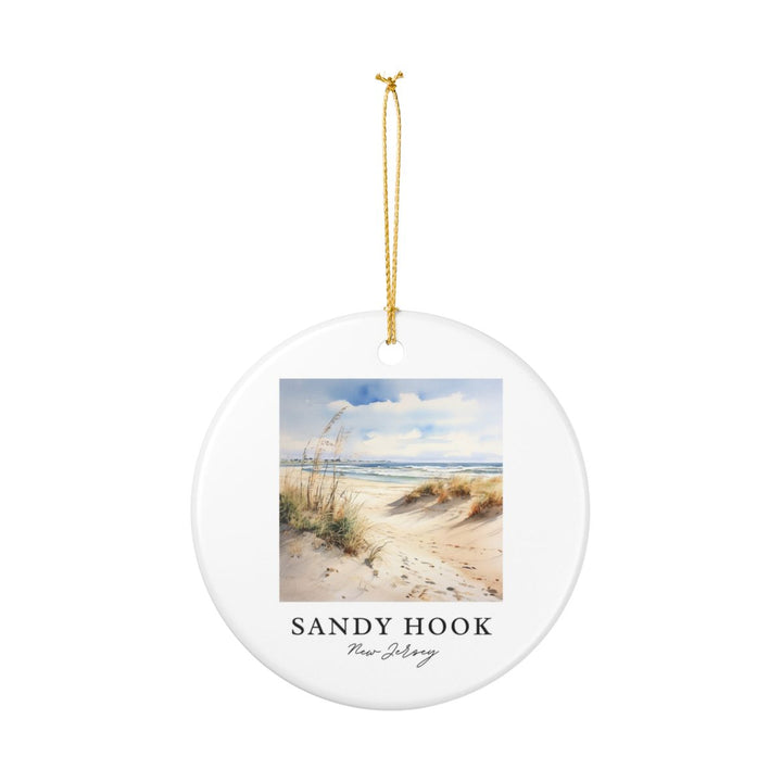Sandy Hook New Jersey Ornament: Unique Sandy Hook Souvenir, Sandy Hook New Jersey Xmas Decor, and Authentic Sandy Hook Gift