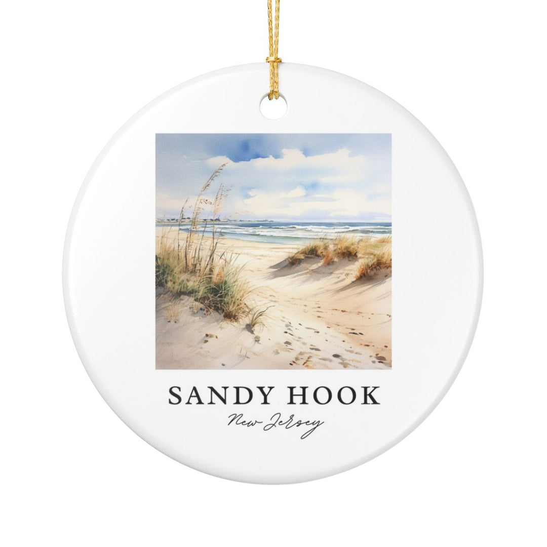 Sandy Hook New Jersey Ornament: Unique Sandy Hook Souvenir, Sandy Hook New Jersey Xmas Decor, and Authentic Sandy Hook Gift