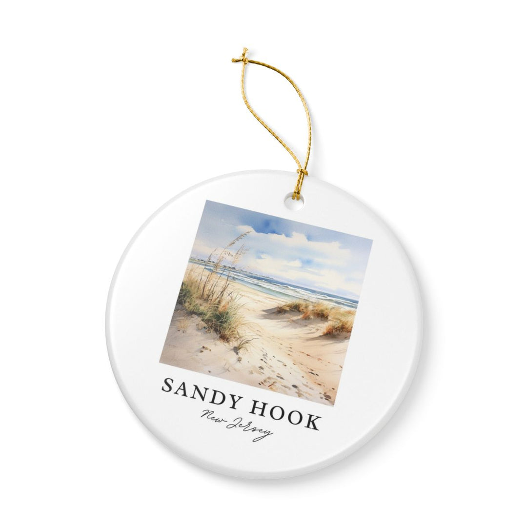 Sandy Hook New Jersey Ornament: Unique Sandy Hook Souvenir, Sandy Hook New Jersey Xmas Decor, and Authentic Sandy Hook Gift