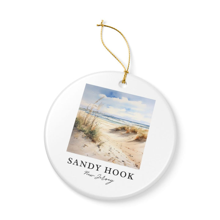 Sandy Hook New Jersey Ornament: Unique Sandy Hook Souvenir, Sandy Hook New Jersey Xmas Decor, and Authentic Sandy Hook Gift