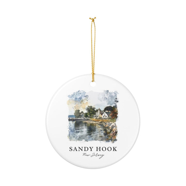 Sandy Hook Connecticut Ornament: Unique Sandy Hook Souvenir, Sandy Hook Connecticut Xmas Decor, and Authentic Sandy Hook Gift