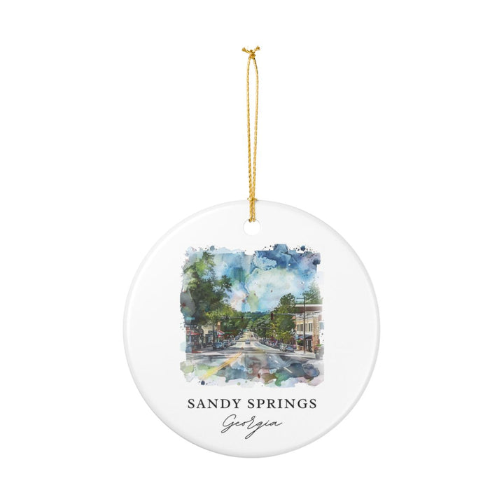 Sandy Springs Georgia Ornament: Unique Sandy Springs Souvenir, Sandy Springs Georgia Xmas Decor, and Authentic Sandy Springs Gift